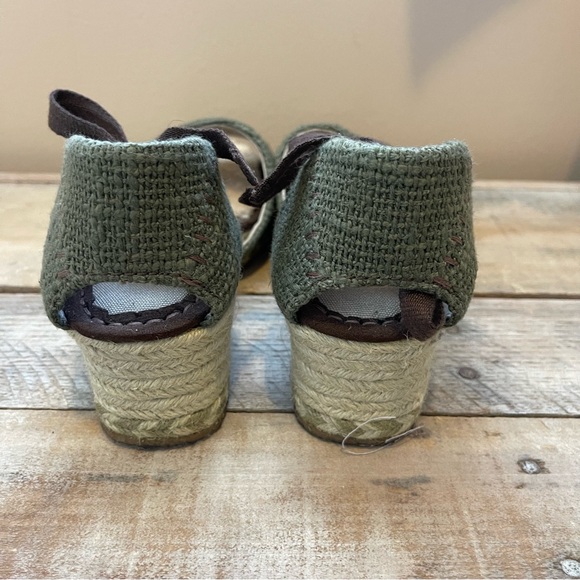 UGG Green and Brown Espadrille Wedges - Picture 9 of 13
